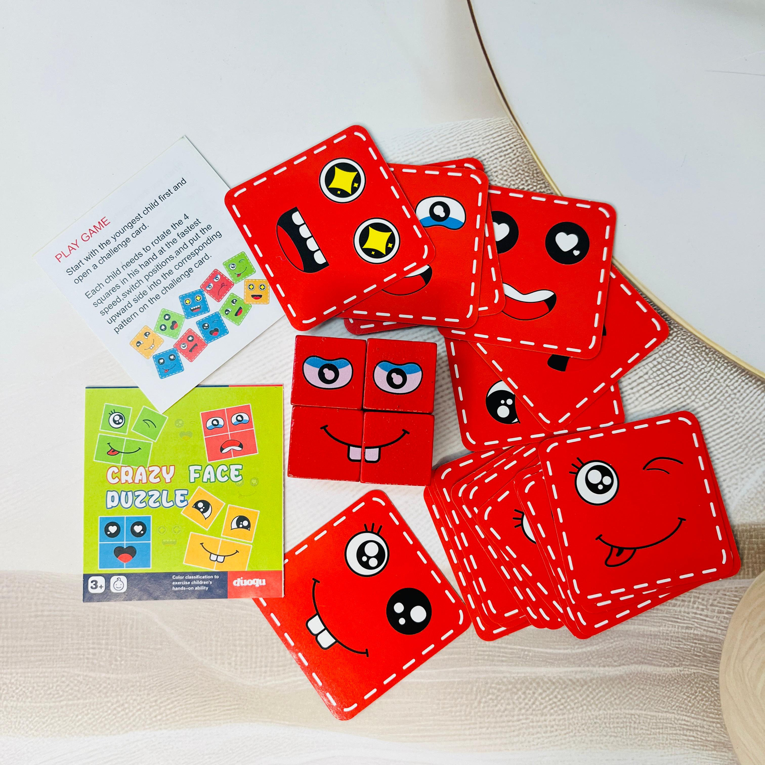 Return Gift for Kids, Emoji Cube Game, Matching Game, Kids Party Favors, Educational Toys, Children's Games, Birthday Return Gifts, Fun Games for Kids, Cognitive Skills Toys, www.usmile.toys, Party Activities for Kids.